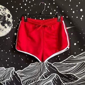 Zara Red Retro 70’s Gym Shorts